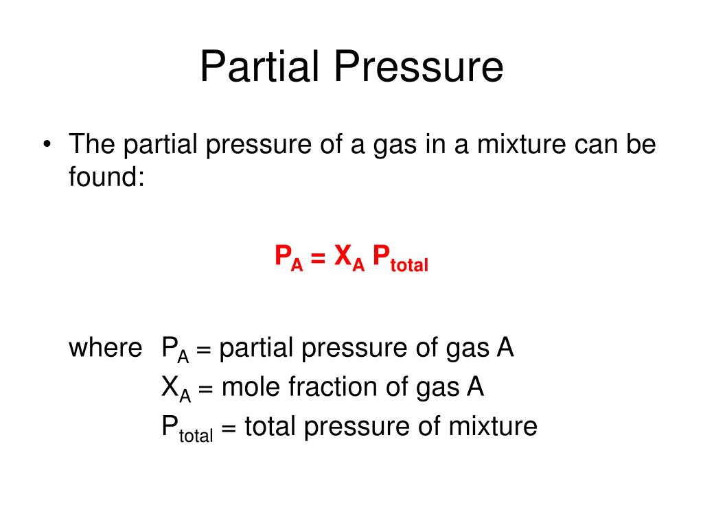 PPT Gas MixturesPartial Pressure PowerPoint Presentation, free