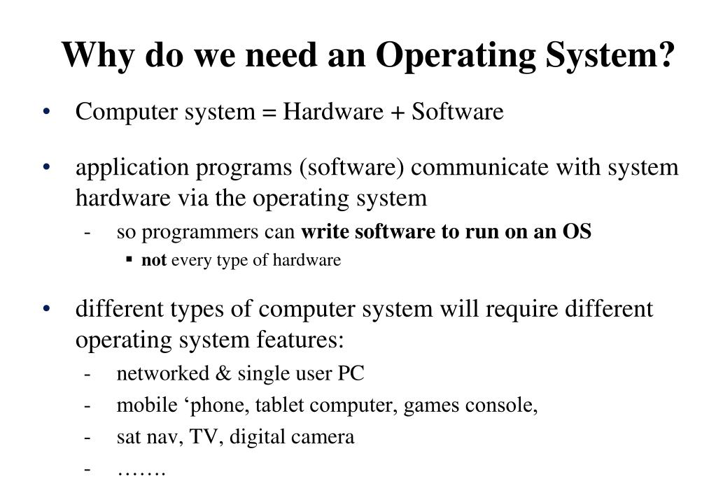 PPT Types of Operating System PowerPoint Presentation, free download