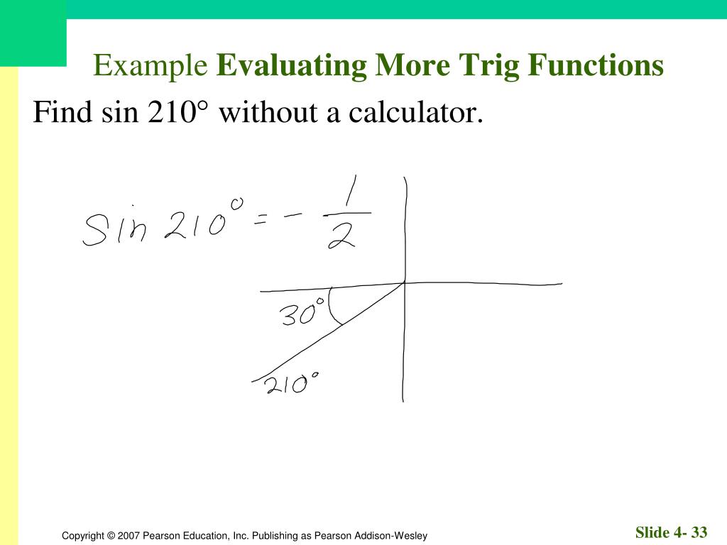Home School Math How To Evaluate Trig Functions Without A Calculator