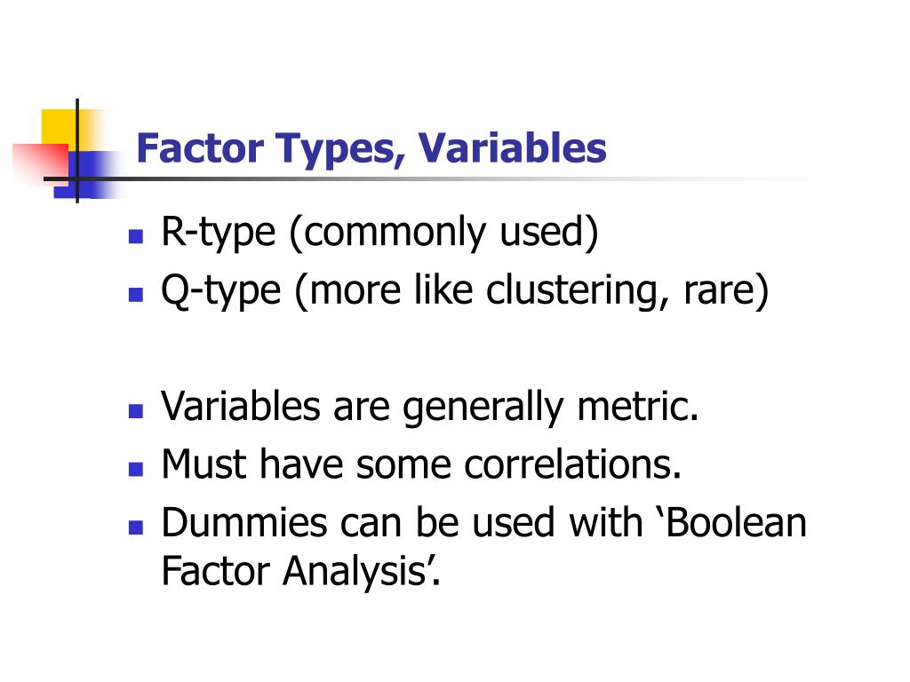 PPT Factor Analysis Basics PowerPoint Presentation ID6799876