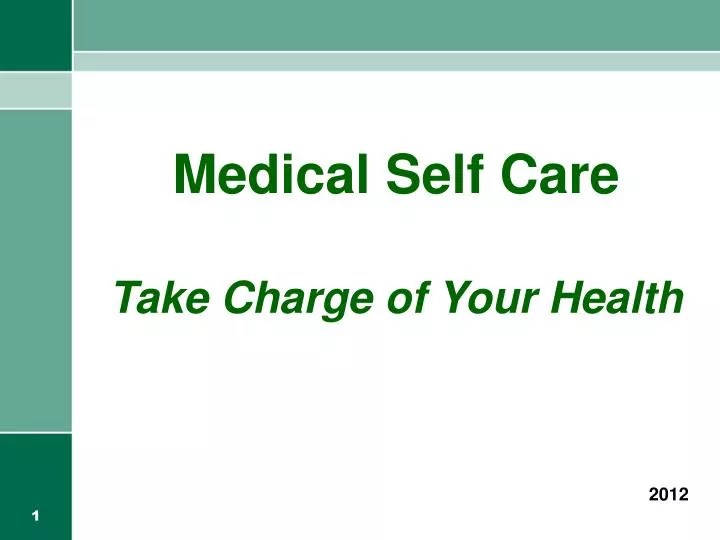 PPT Medical Self Care Take Charge of Your Health PowerPoint