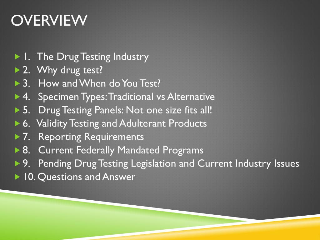 PPT Drug Testing 101 Condensed PowerPoint Presentation, free