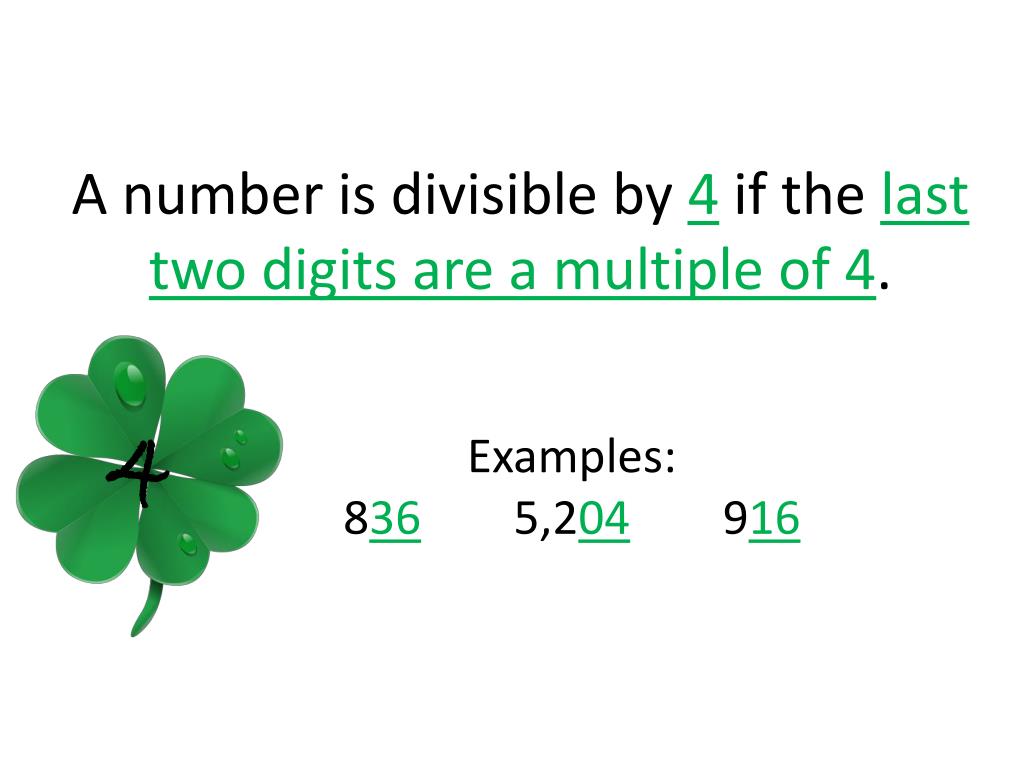 PPT Divisibility Rules PowerPoint Presentation, free download ID