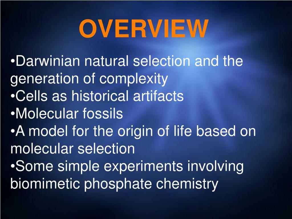PPT Darwin, Chemistry and the Origin of Life PowerPoint Presentation ID6802617