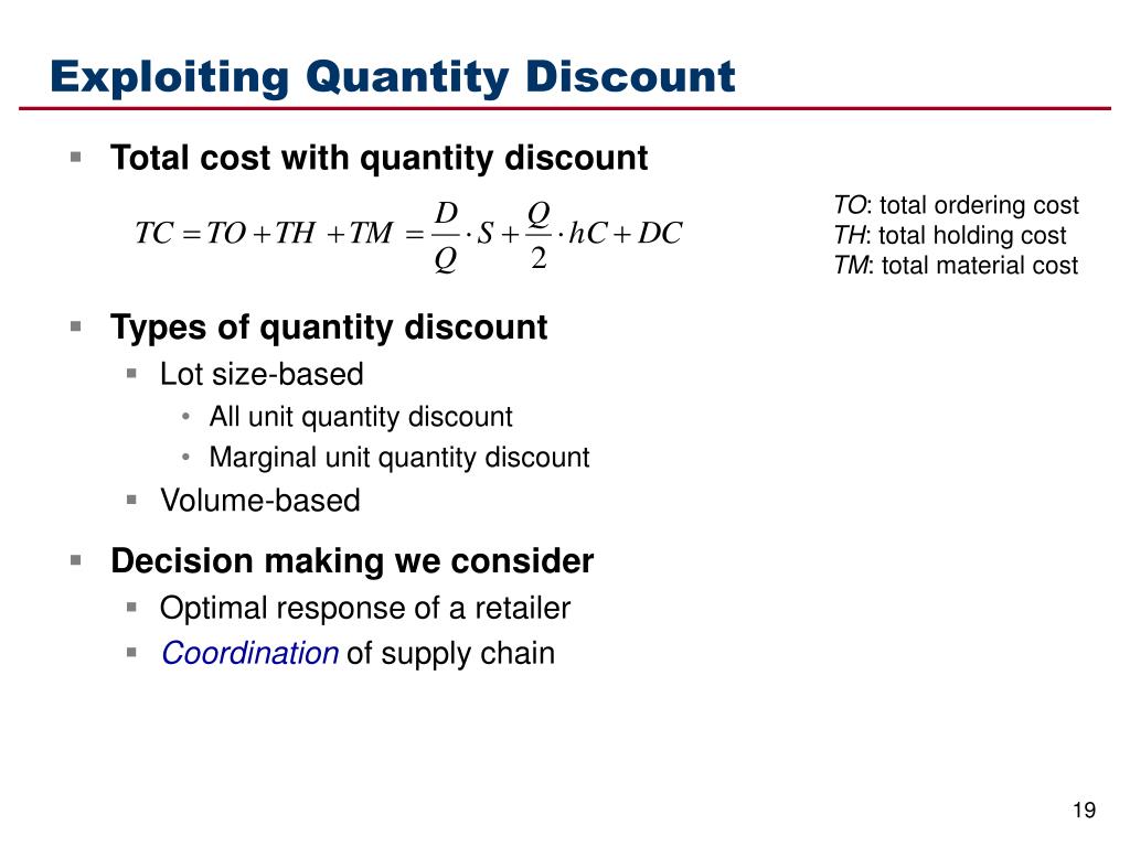 PPT Managing Economies of Scale in the Supply Chain Cycle Inventory