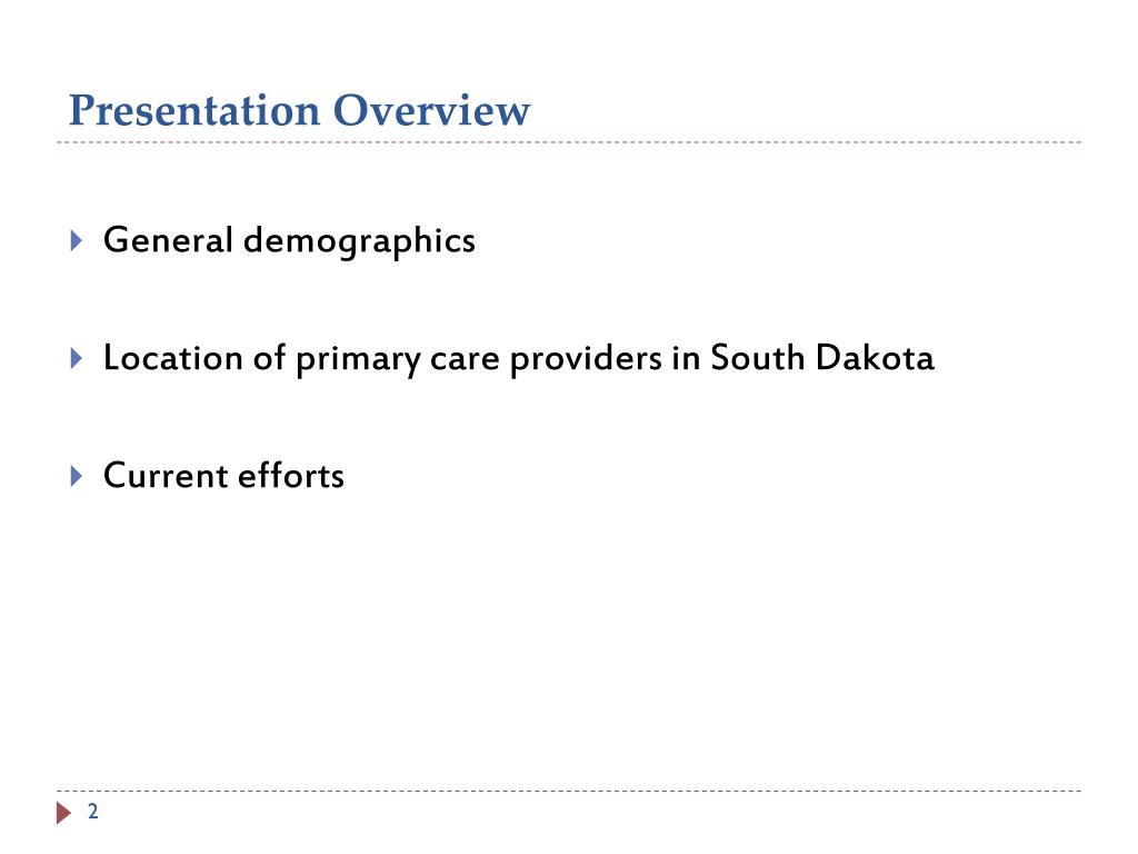 PPT Primary Care in South Dakota PowerPoint Presentation, free