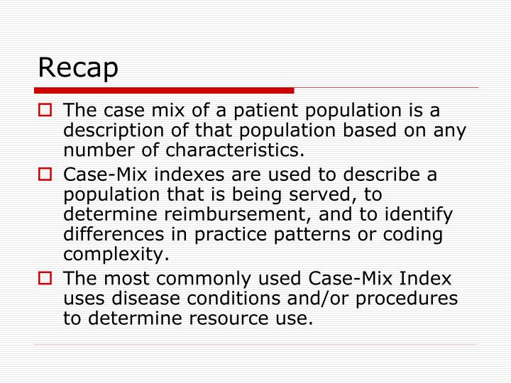 PPT Case Mix Management PowerPoint Presentation ID6805093