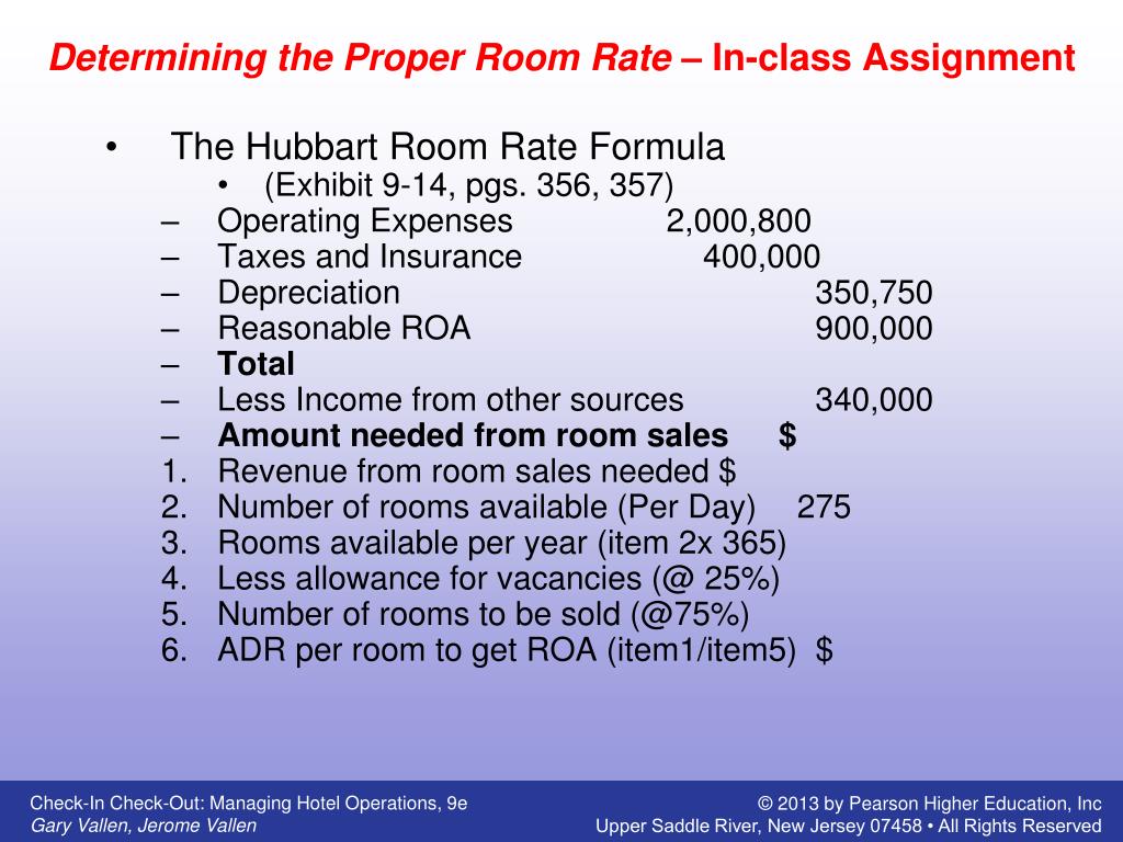 PPT The Role of the Room Rate PowerPoint Presentation, free download