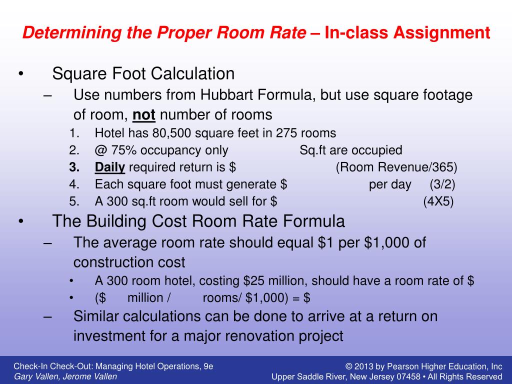 PPT The Role of the Room Rate PowerPoint Presentation, free download ID6805514
