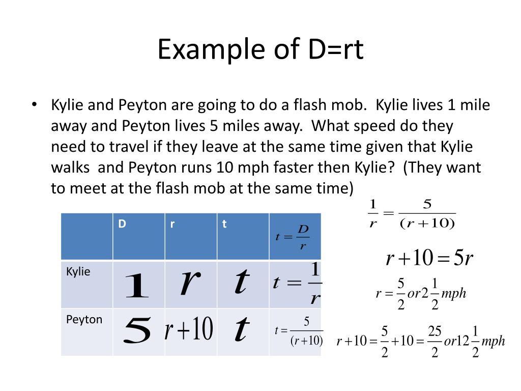 PPT 10.7 Solving Rational Equations in Word Problems PowerPoint