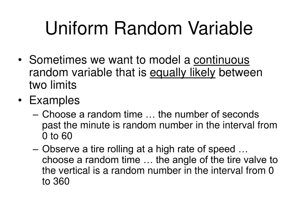 PPT Continuous Random Variables & The Normal Probability Distribution