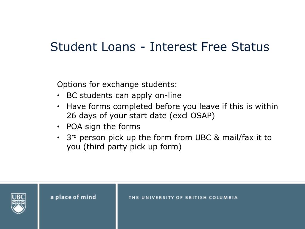 Student Loans Interest Free Bc