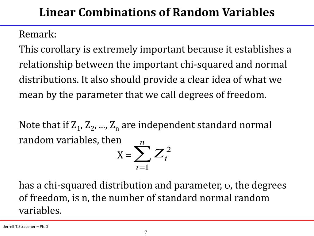 PPT Functions of Random Variables PowerPoint Presentation, free