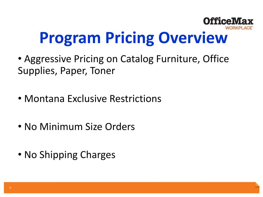 PPT State of Montana WSCA/NASPO Price Agreement 9803 PowerPoint