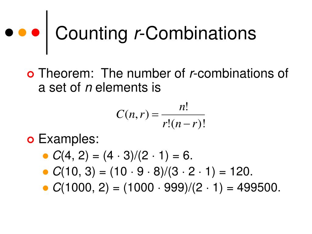 PPT Counting Subsets of a Set Combinations PowerPoint Presentation, free download ID6808217
