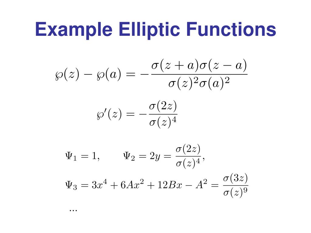 PPT Elliptic Nets How To Catch an Elliptic Curve PowerPoint