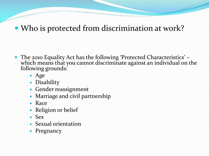 PPT Equality and diversity in the workplace PowerPoint Presentation