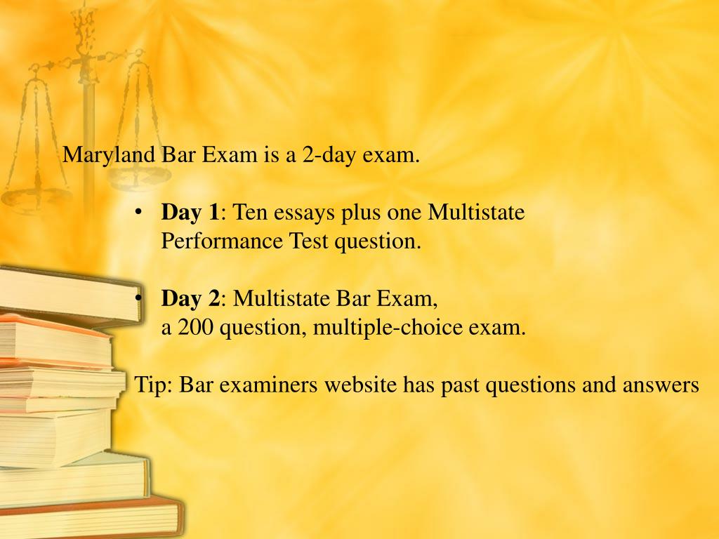 PPT Navigating the Maryland Bar Application PowerPoint Presentation