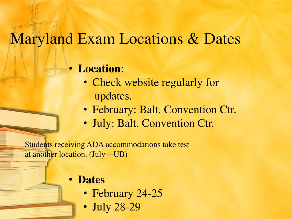 PPT Navigating the Maryland Bar Application PowerPoint Presentation