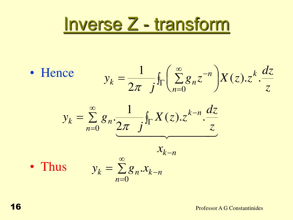 PPT Z transform PowerPoint Presentation, free download ID6815634