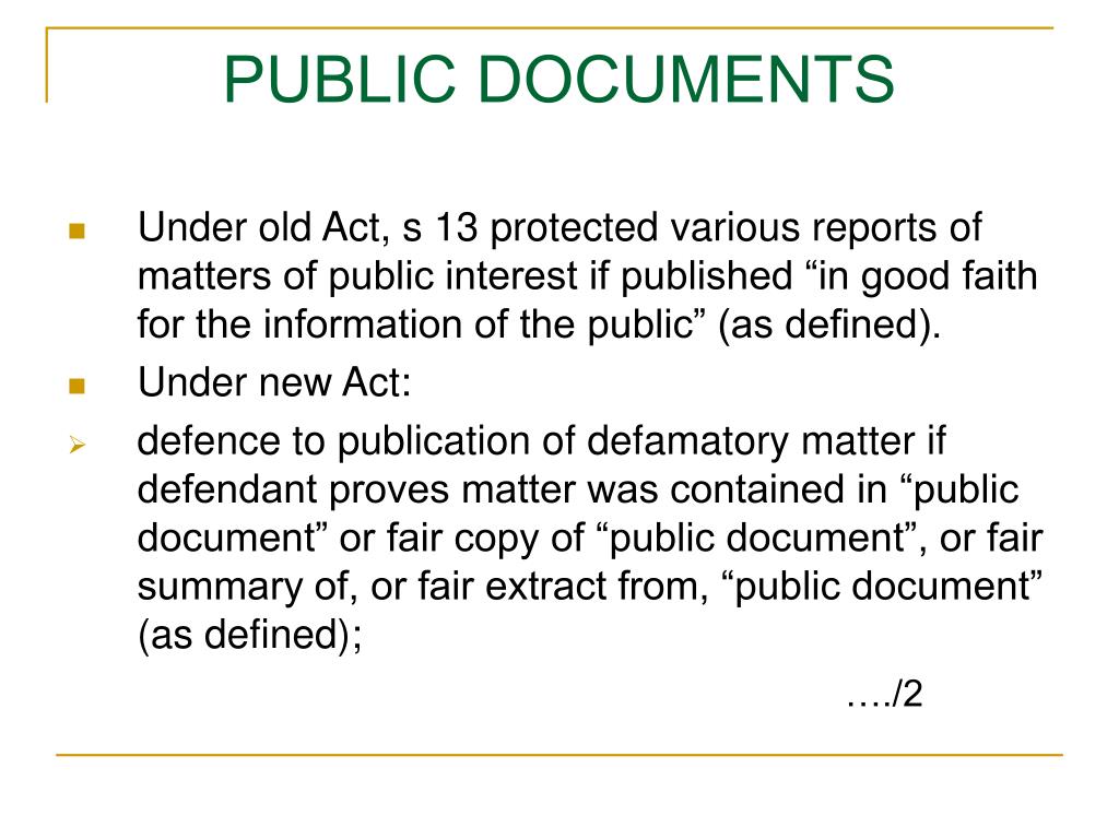 PPT NEW DEFAMATION LAWS PowerPoint Presentation, free download ID