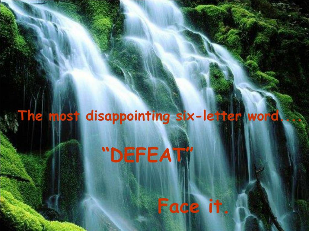 PPT The most selfish oneletter word..... PowerPoint Presentation