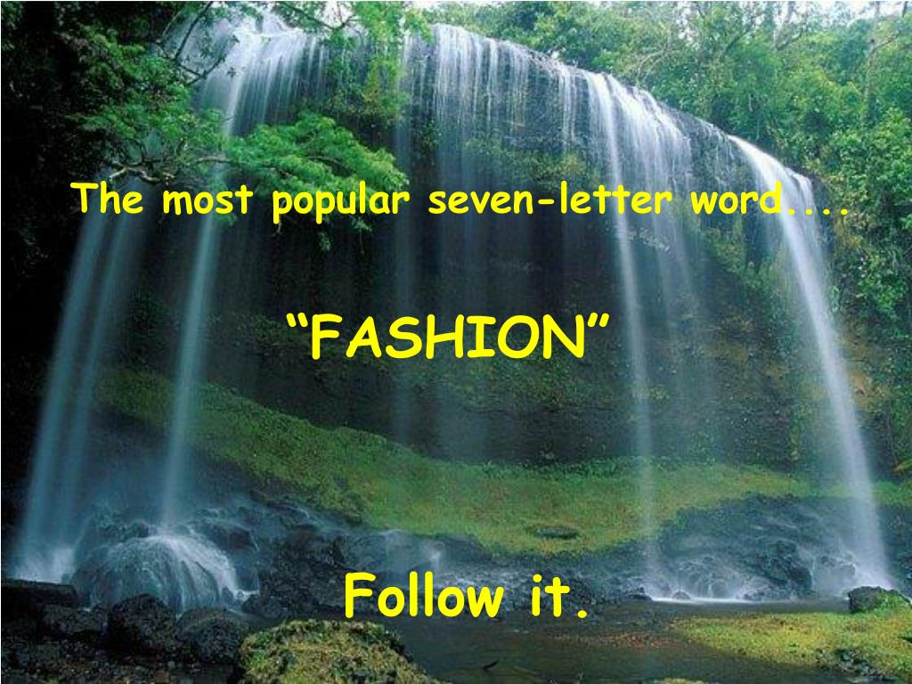 PPT The most selfish oneletter word..... PowerPoint Presentation