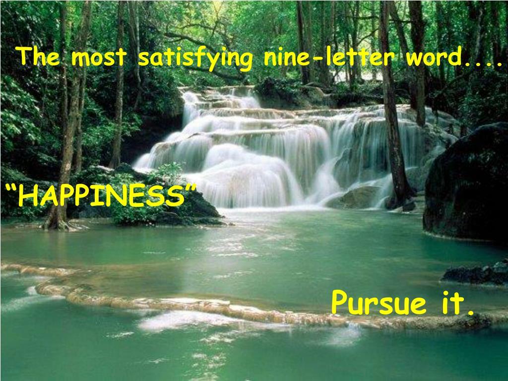 PPT The most selfish oneletter word..... PowerPoint Presentation