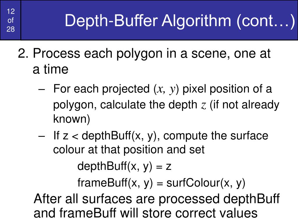 PPT Computer Graphics 14 Surface Detection Methods PowerPoint