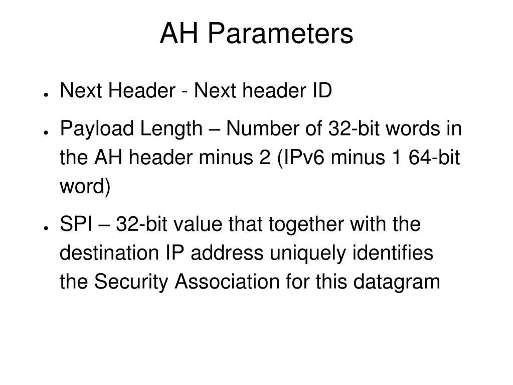 PPT Authentication Header PowerPoint Presentation, free download ID