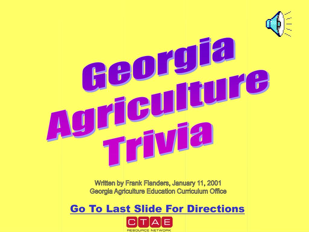 PPT Agriculture Trivia PowerPoint Presentation, free download