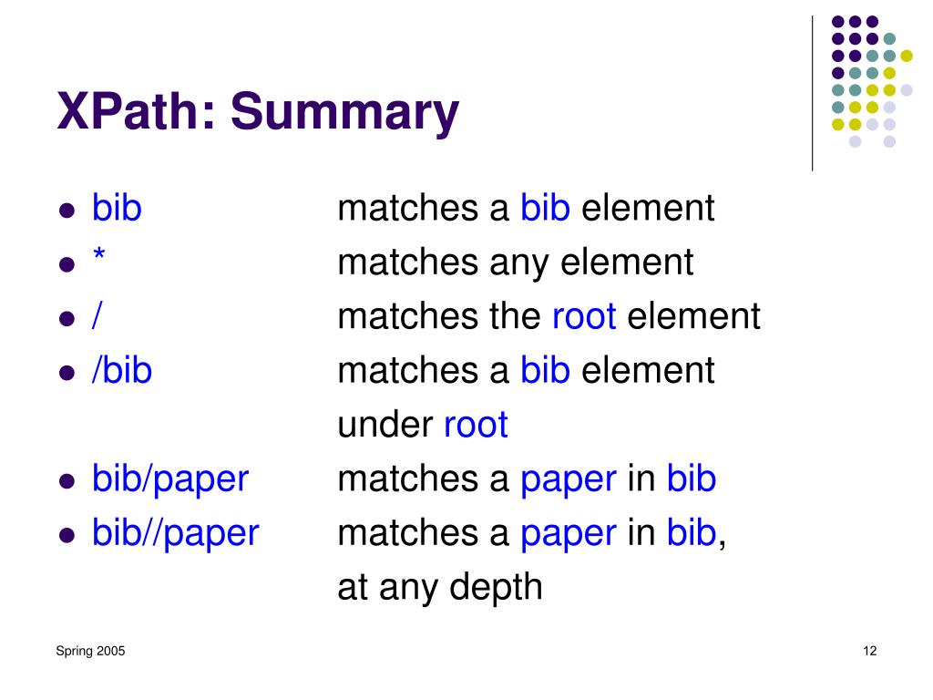 PPT Part III Introduction to XPath PowerPoint Presentation, free