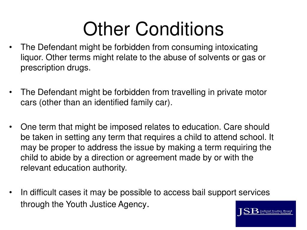 PPT BAIL APPLICATIONS IN THE YOUTH COURT PowerPoint Presentation