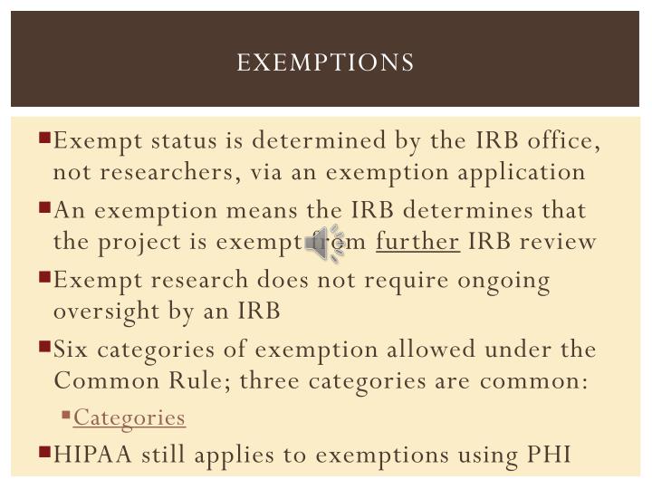 PPT The UW health sciences irb s Overview Practical regulatory issues
