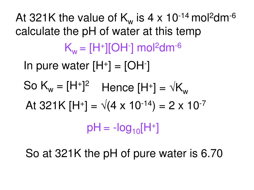 PPT The Ionic Product of Water PowerPoint Presentation, free download