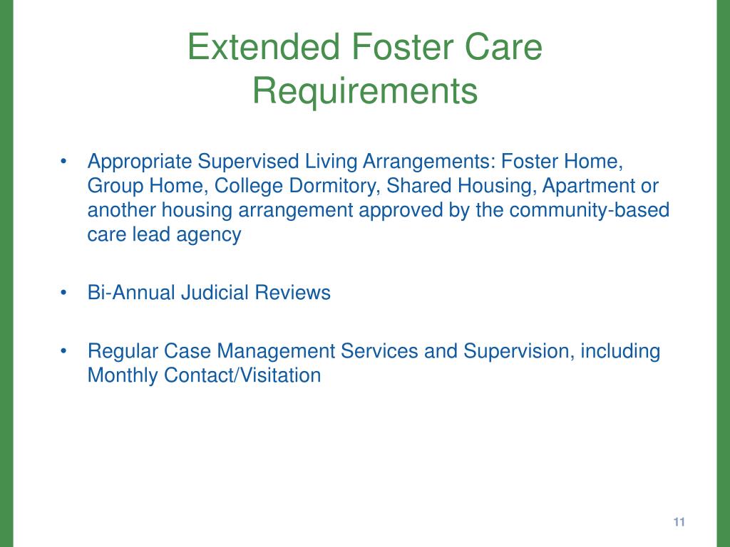 PPT Extension of Foster Care and Independent Living Redesign