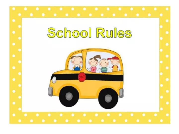PPT School Rules PowerPoint Presentation, free download ID6825381