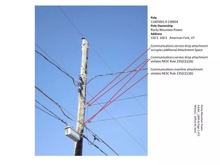 PPT Pole 11405001.0 238604 Pole Ownership Rocky Mountain Power