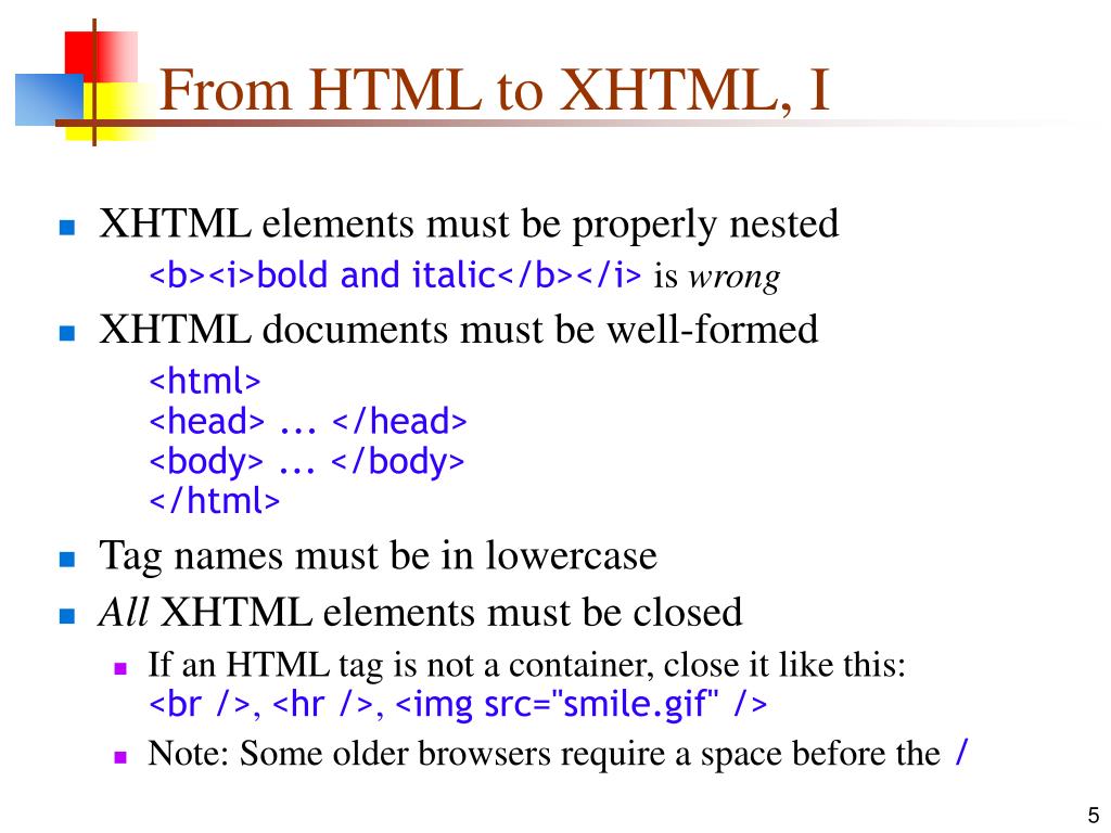PPT XHTML PowerPoint Presentation, free download ID6826098