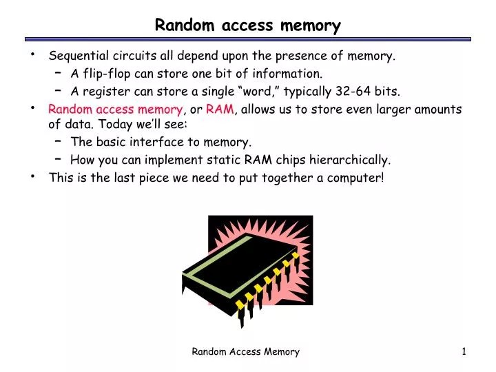 PPT Random access memory PowerPoint Presentation, free download ID