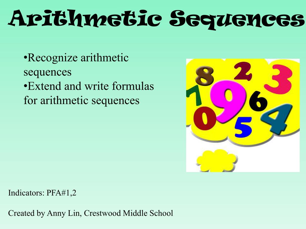 PPT Arithmetic Sequences PowerPoint Presentation, free download ID