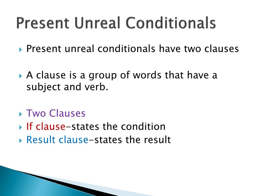 PPT - Present Unreal Conditionals PowerPoint Presentation, free download -  ID:6833205