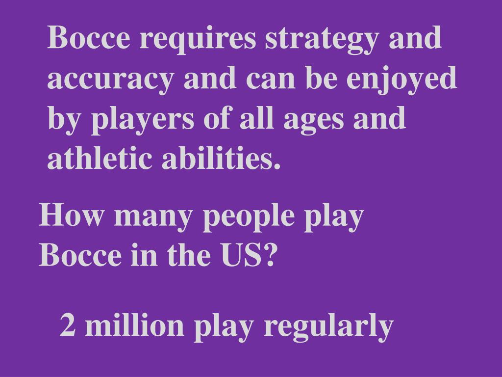 PPT What is Bocce? PowerPoint Presentation, free download ID6835801