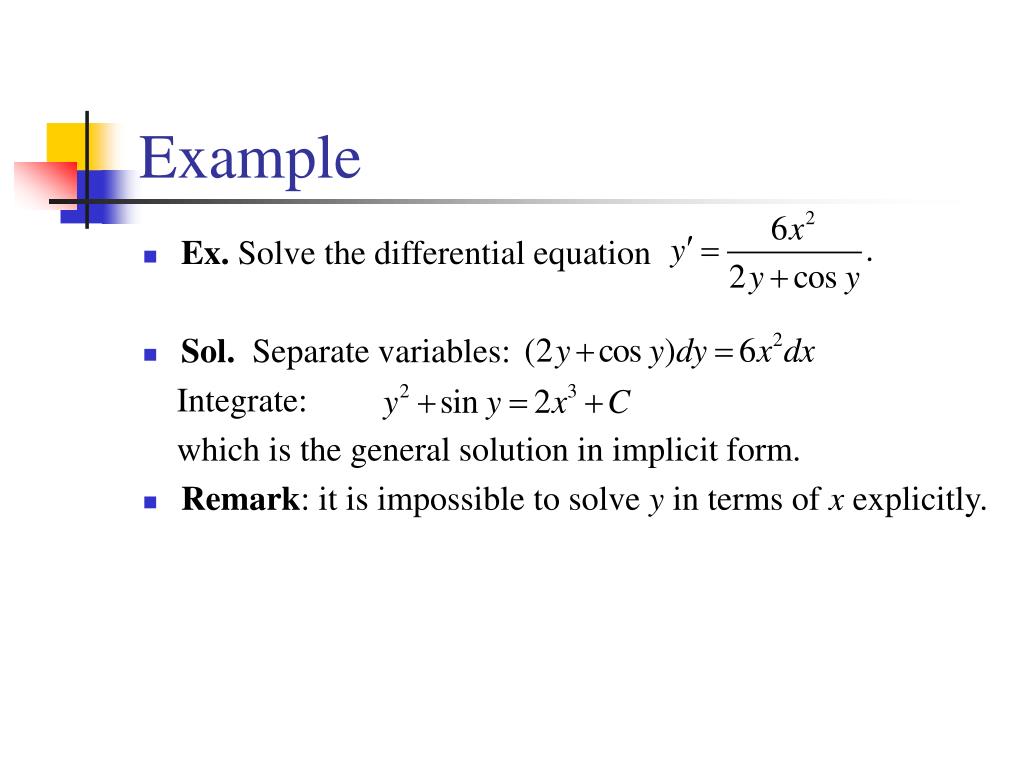 PPT Modeling with differential equations PowerPoint Presentation