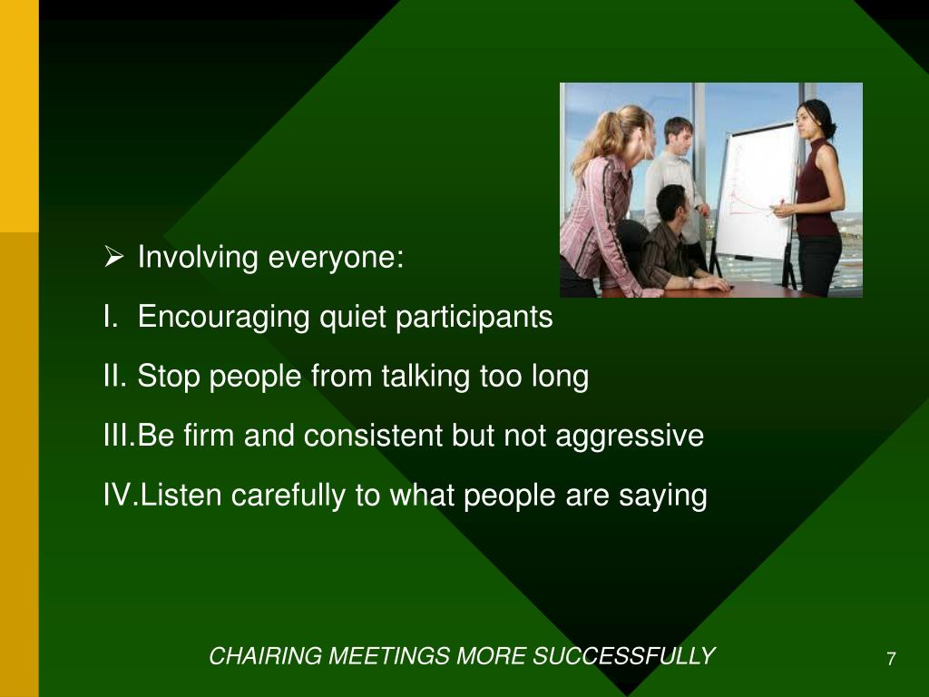 PPT Chairing Meetings More Successfully PowerPoint Presentation, free