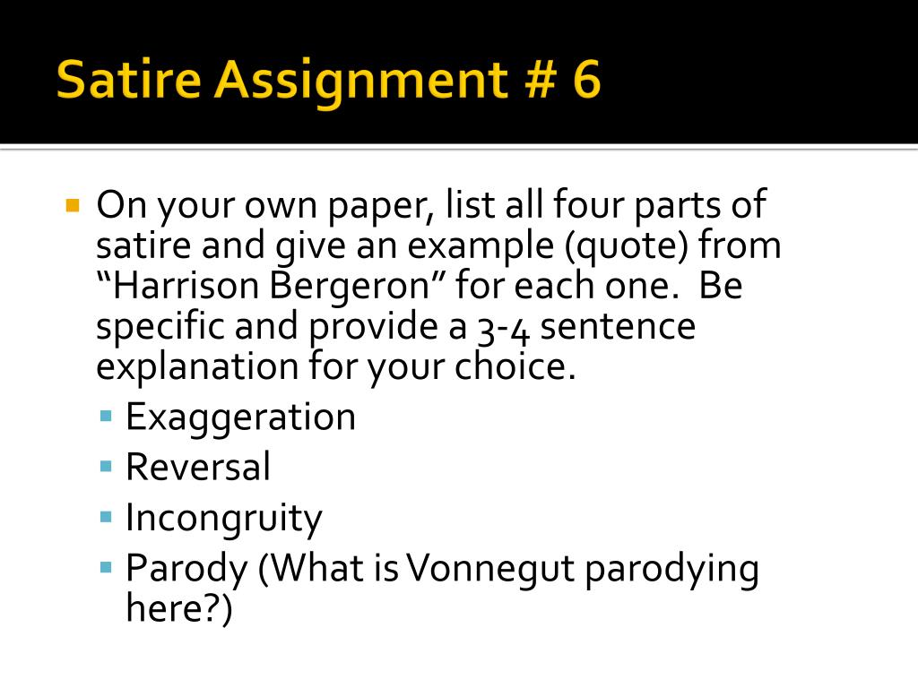 PPT Kurt Vonnegut, Jr. “Harrison Bergeron ” P. 38 PowerPoint
