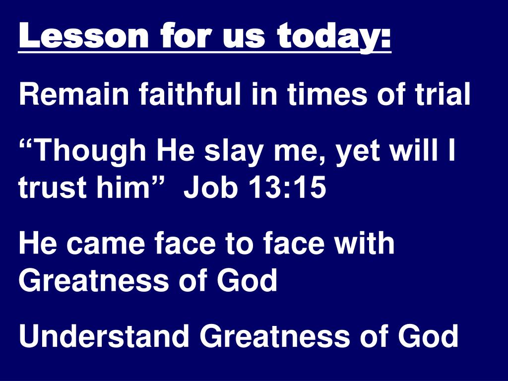 PPT The Patience of Job PowerPoint Presentation, free download ID