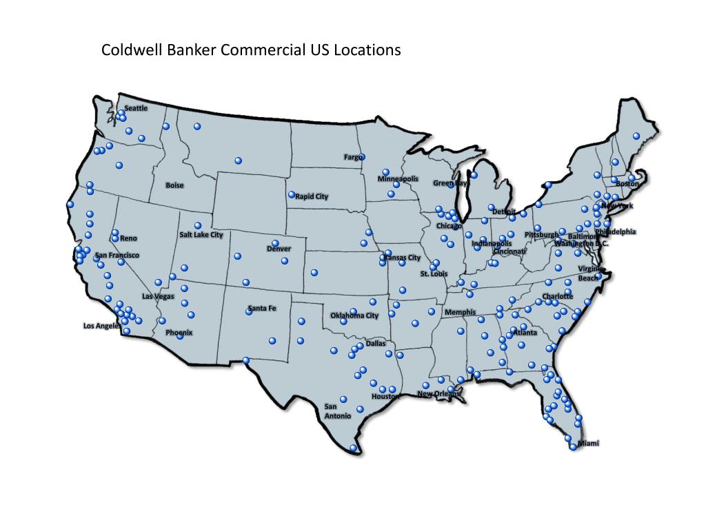 PPT Coldwell Banker Commercial US Locations PowerPoint Presentation