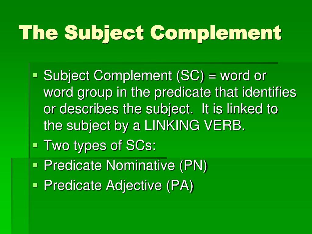 PPT The Parts of a Sentence PowerPoint Presentation, free download