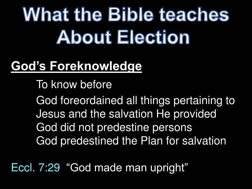 PPT The Elect of God PowerPoint Presentation, free download ID6844079
